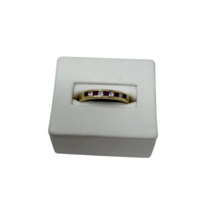 Channel-Set Ruby & Diamond Eternity Band