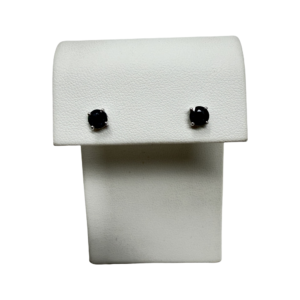 Black Sapphire Stud Earrings