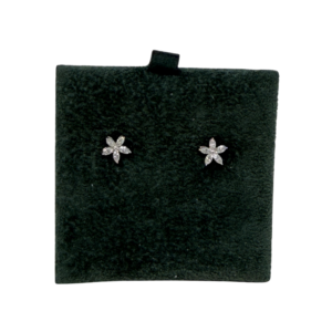 Flower Cluster Diamond Stud Earrings