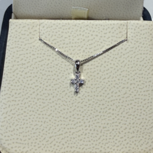 Petite Diamond Cross Pendant