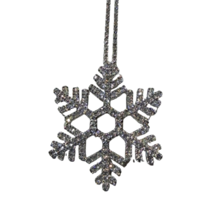 Diamond Snowflake Pendant Single Cut