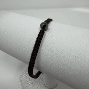 Black Diamond Cord Bracelet (Single Bead)