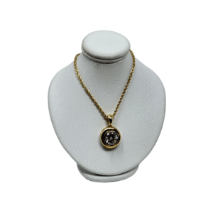 Moissanite Solitaire Pendant (Yellow Gold)