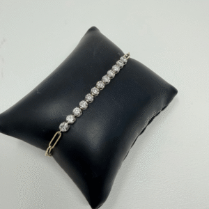 Diamond Paperclip Bracelet